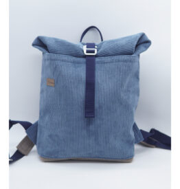 Rollrucksack "Cord Jeansblau"